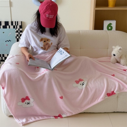 91家纺网 家纺一手货源 找家纺 （总）顾里家纺 2025新款ins少女奶油系双面牛奶绒毯-第二组