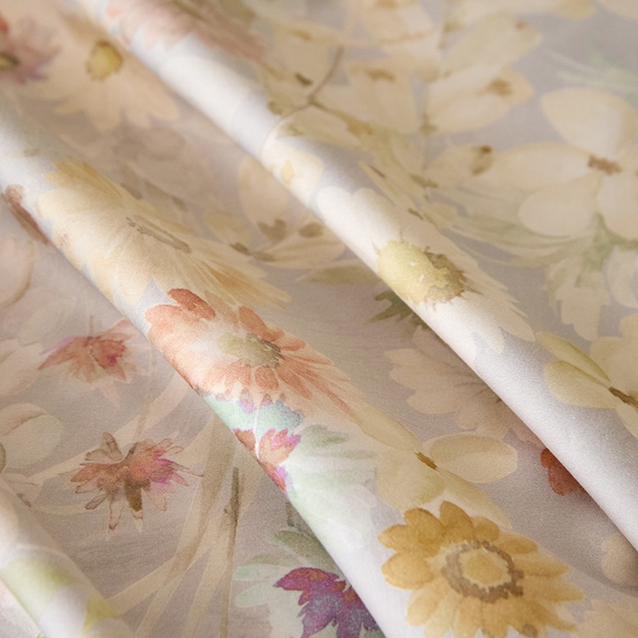 91家纺网 家纺一手货源 找家纺 禾时 2025新款A类100S长绒棉全棉数码印花床笠三件套床套床罩床垫保护罩 春日花田