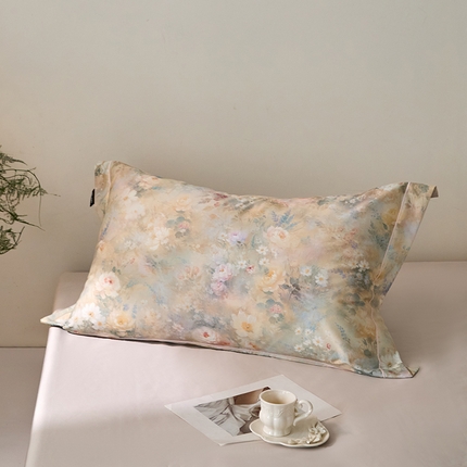 91家纺网 家纺一手货源 找家纺 （总）禾时 2025新款A类100S长绒棉全棉数码印花单枕套