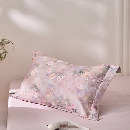 禾时 2025新款A类100S长绒棉全棉数码印花单枕套 枫叶秋韵