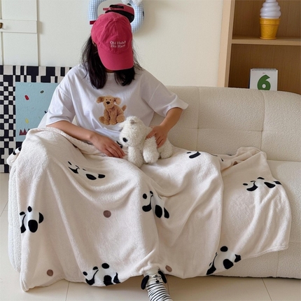 91家纺网 家纺一手货源 找家纺 （总）顾里家纺 2025新款ins少女奶油系双面牛奶绒毯-第二组