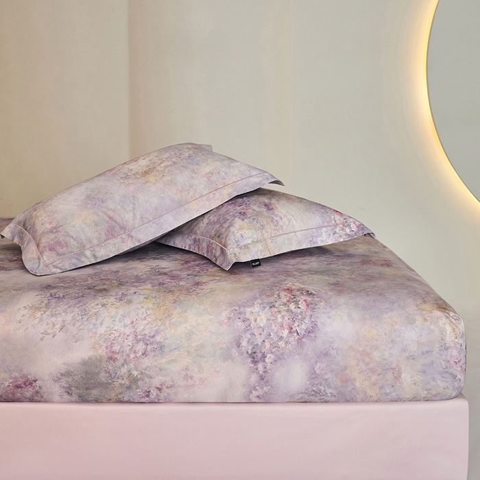 91家纺网 家纺一手货源 找家纺 禾时 2025新款A类100S长绒棉全棉数码印花单枕套 繁星点点