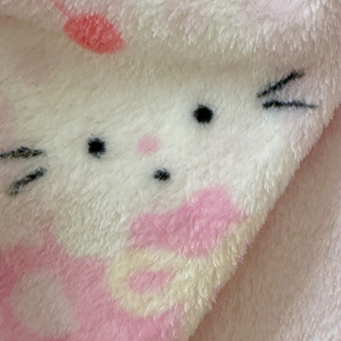 91家纺网 家纺一手货源 找家纺 顾里家纺 2025新款ins少女奶油系双面牛奶绒毯-第二组 梅酱猫猫