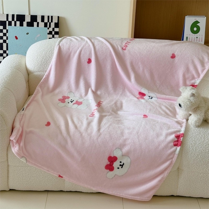 91家纺网 家纺一手货源 找家纺 （总）顾里家纺 2025新款ins少女奶油系双面牛奶绒毯-第二组