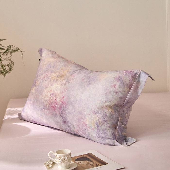 91家纺网 家纺一手货源 找家纺 禾时 2025新款A类100S长绒棉全棉数码印花单枕套 繁星点点