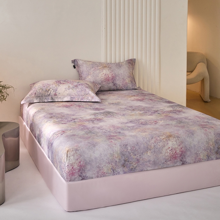 91家纺网 家纺一手货源 找家纺 禾时 2025新款A类100S长绒棉全棉数码印花单枕套 繁星点点