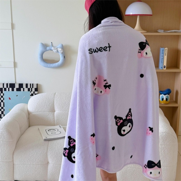 91家纺网 家纺一手货源 找家纺 顾里家纺 2025新款ins少女奶油系双面牛奶绒毯-第二组 甜酷仔