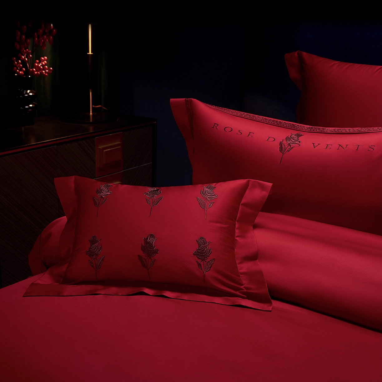 91家纺网 家纺一手货源 找家纺 （总）缔缦 2025新款Wedding高端婚庆60支长绒棉四件套-浪漫喜事