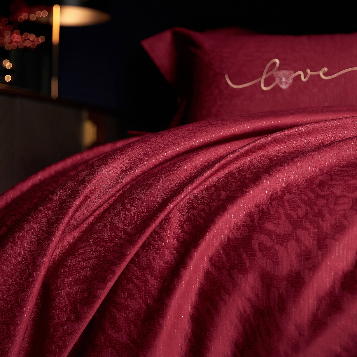 91家纺网 家纺一手货源 找家纺 （总）缔缦 2025新款Wedding高端婚庆60支长绒棉四件套-奢宠