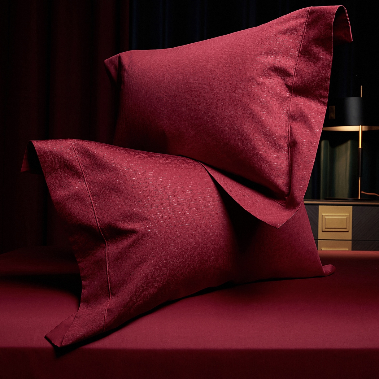 91家纺网 家纺一手货源 找家纺 （总）缔缦 2025新款Wedding高端婚庆60支长绒棉四件套-奢宠