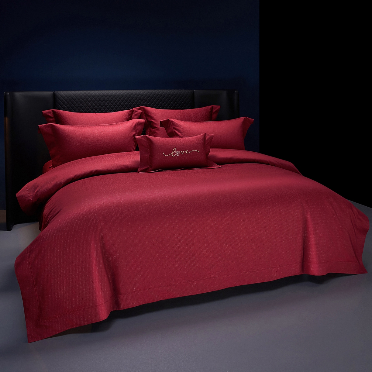 91家纺网 家纺一手货源 找家纺 （总）缔缦 2025新款Wedding高端婚庆60支长绒棉四件套-奢宠