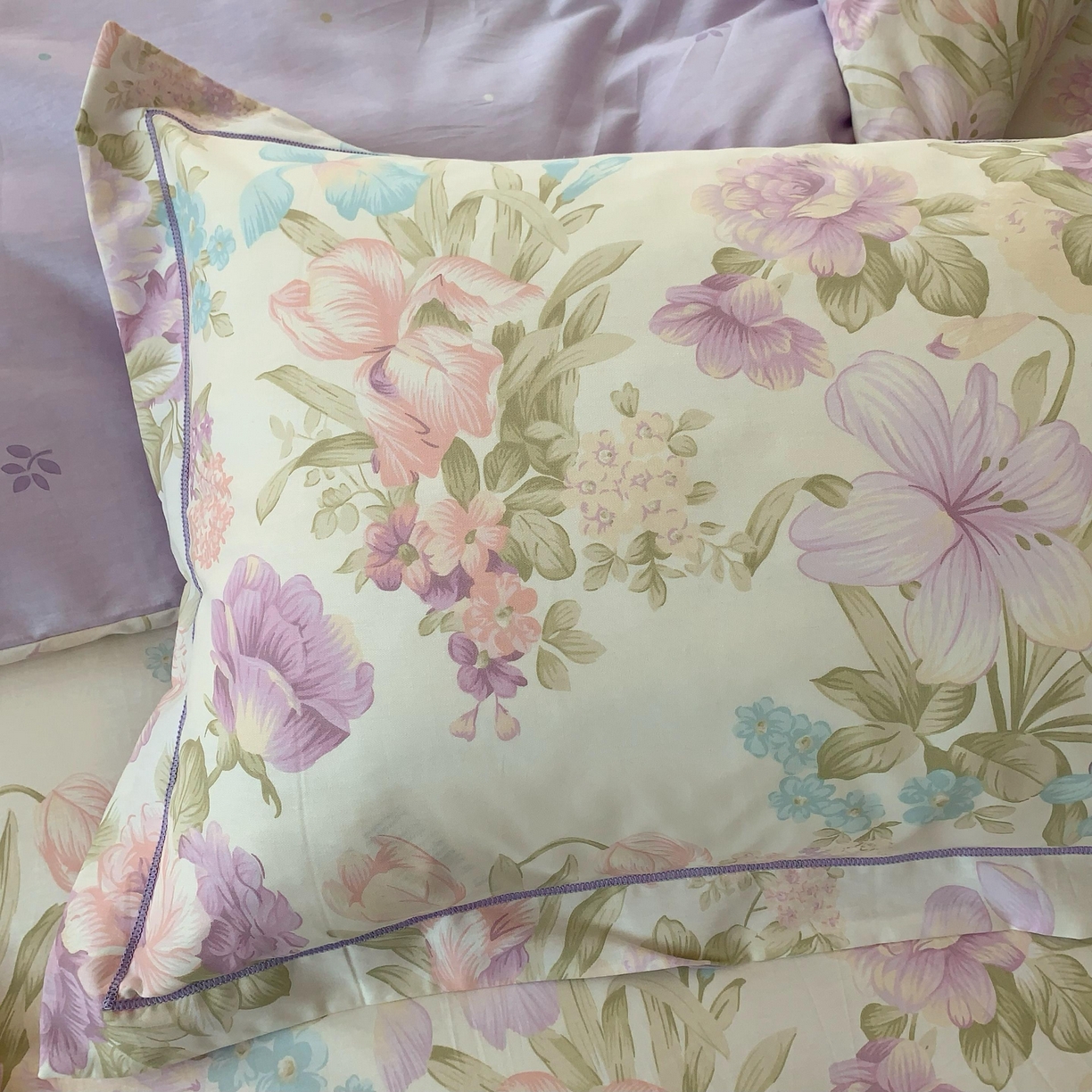 91家纺网 家纺一手货源 找家纺 （总）莱豫家纺 2025春夏新款亲肤舒适小清新印花全棉纯棉四件套-第二批