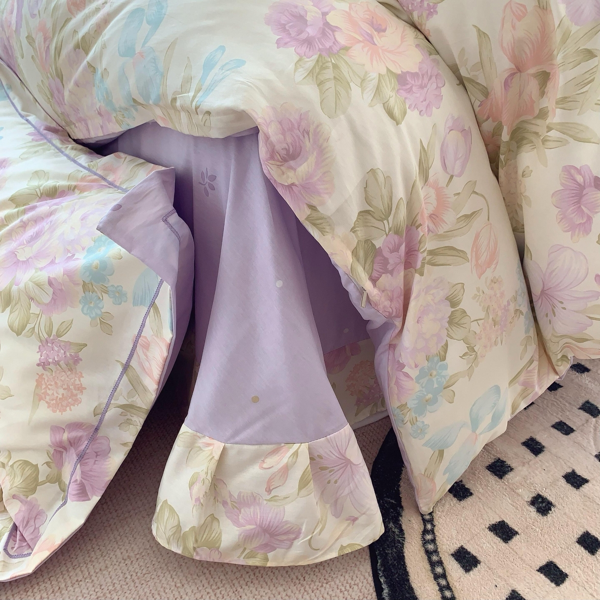 91家纺网 家纺一手货源 找家纺 （总）莱豫家纺 2025春夏新款亲肤舒适小清新印花全棉纯棉四件套-第二批