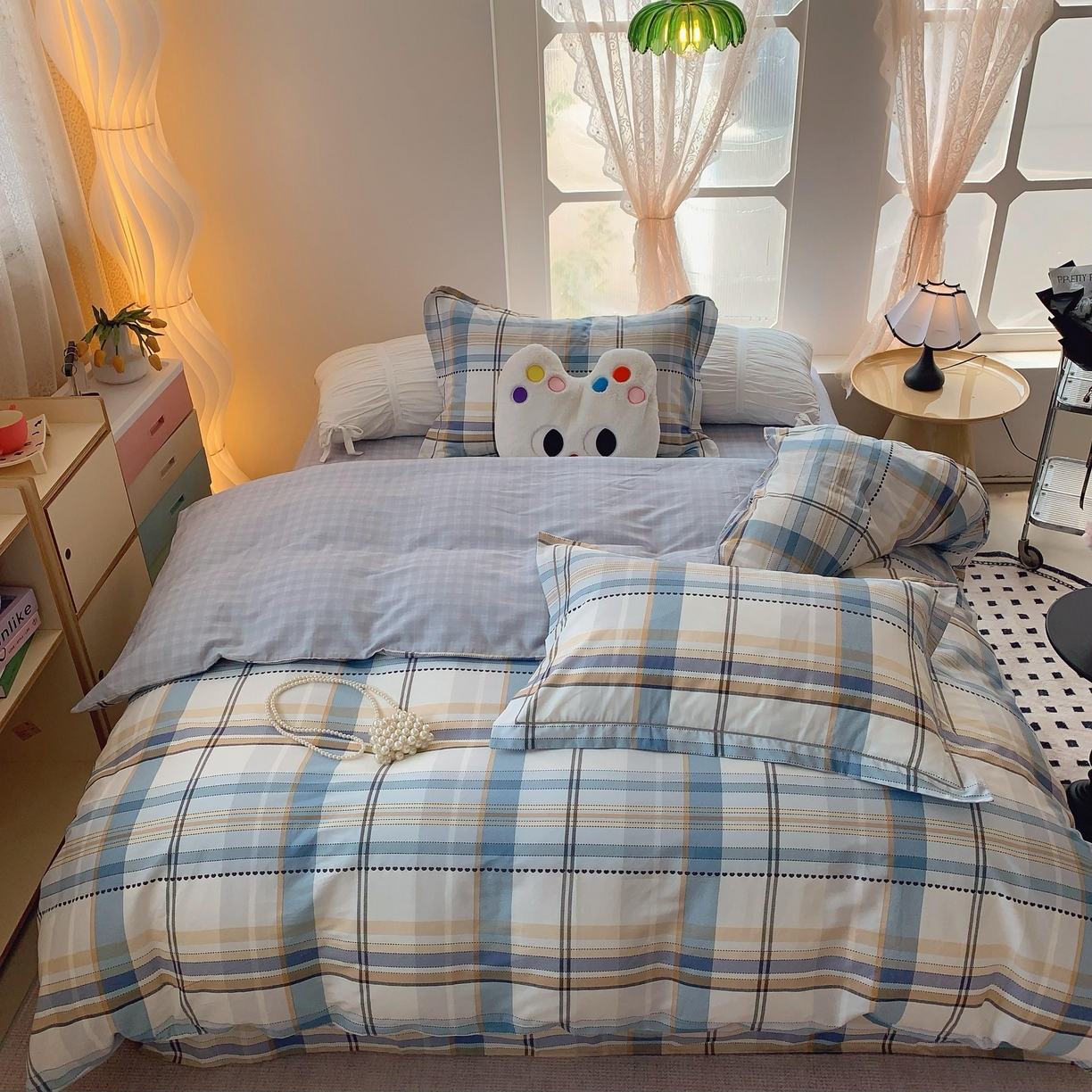 91家纺网 家纺一手货源 找家纺 （总）莱豫家纺 2025春夏新款亲肤舒适小清新印花全棉纯棉四件套-第二批