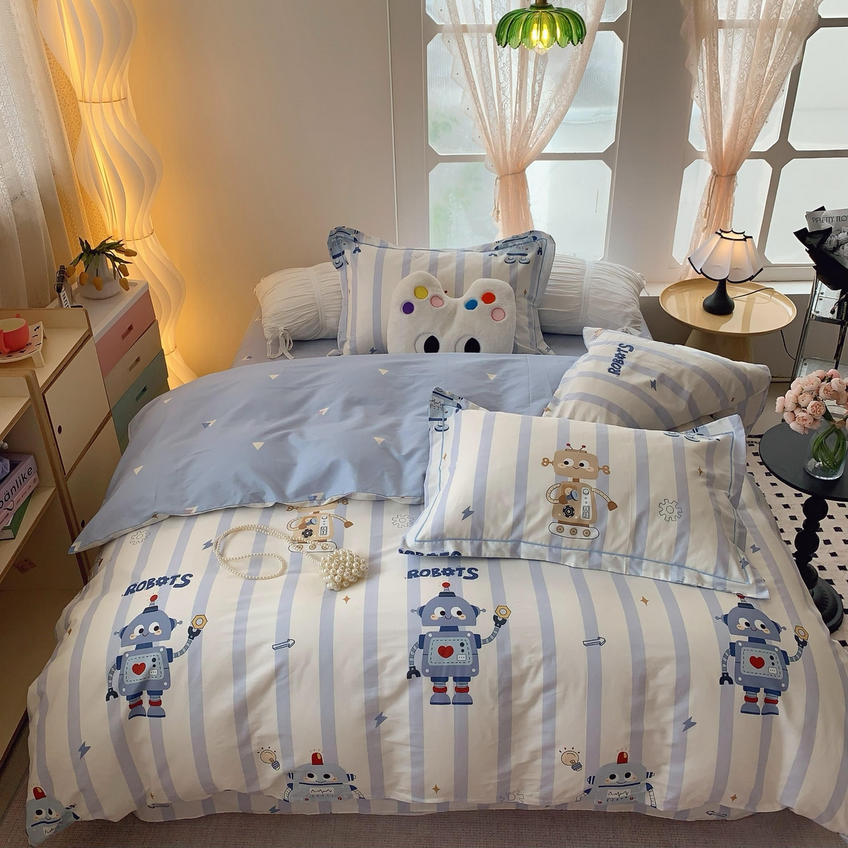 91家纺网 家纺一手货源 找家纺 （总）莱豫家纺 2025春夏新款亲肤舒适小清新印花全棉纯棉四件套-第二批