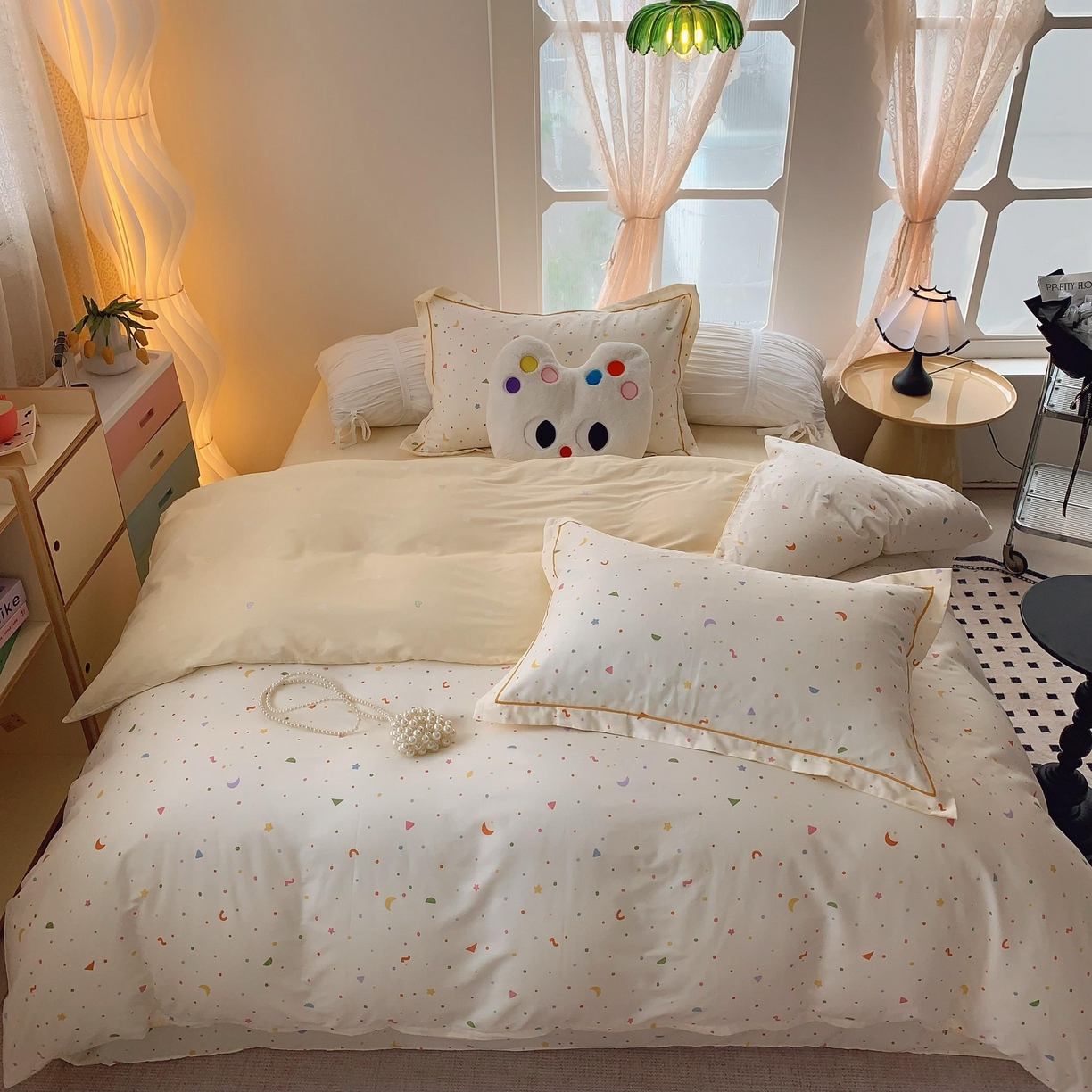 91家纺网 家纺一手货源 找家纺 （总）莱豫家纺 2025春夏新款亲肤舒适小清新印花全棉纯棉四件套-第二批