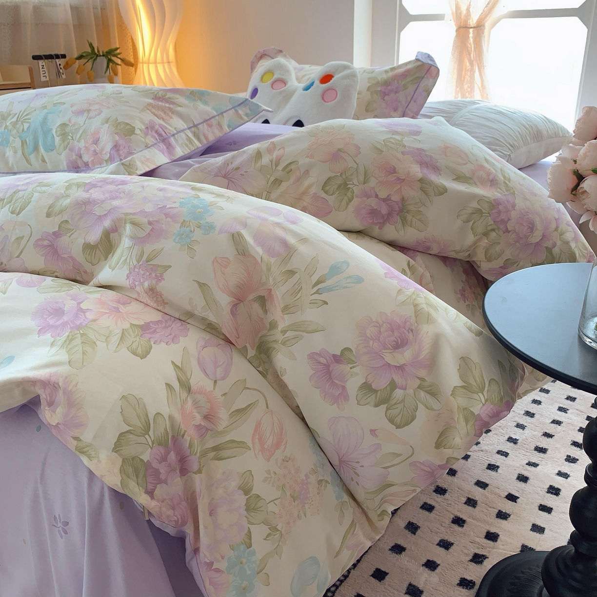 91家纺网 家纺一手货源 找家纺 莱豫家纺 2025春夏新款亲肤舒适小清新印花全棉纯棉四件套-第二批 广岛之恋