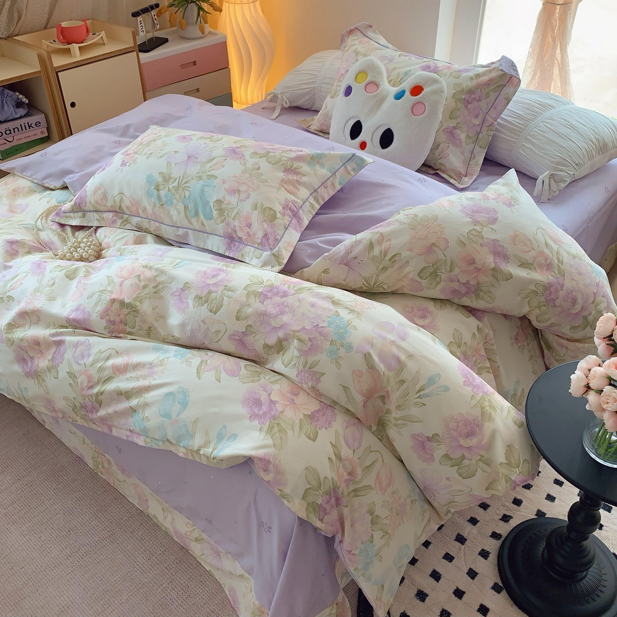 91家纺网 家纺一手货源 找家纺 莱豫家纺 2025春夏新款亲肤舒适小清新印花全棉纯棉四件套-第二批 广岛之恋