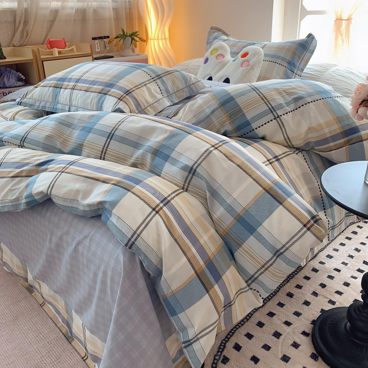 91家纺网 家纺一手货源 找家纺 莱豫家纺 2025春夏新款亲肤舒适小清新印花全棉纯棉四件套-第二批 琥珀时光