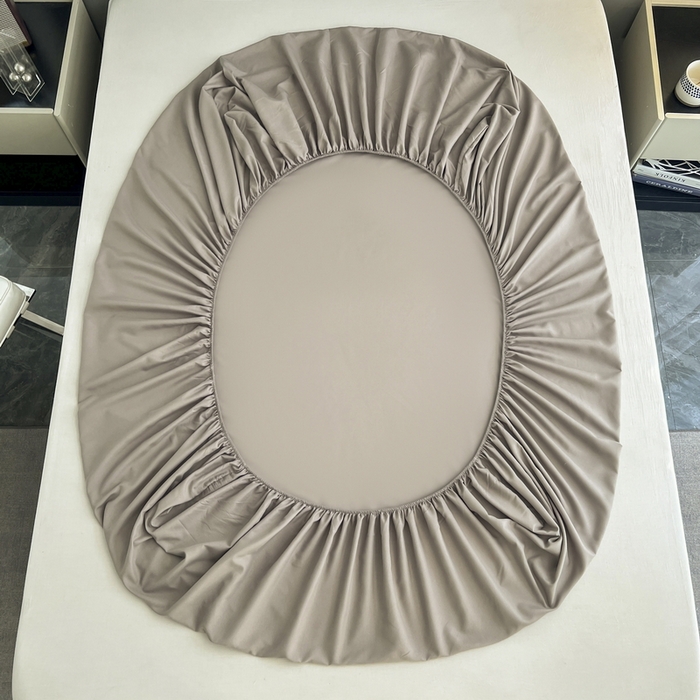 91家纺网 家纺一手货源 找家纺 赫然家纺 2026新款亲肤舒适活性印染纯色磨毛床笠系列-单床笠 驼色