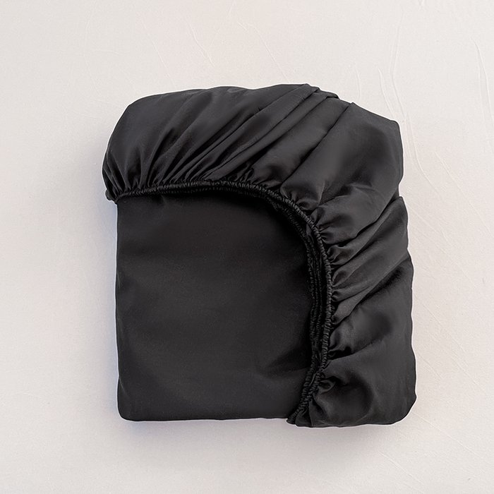 91家纺网 家纺一手货源 找家纺 赫然家纺 2026新款亲肤舒适活性印染纯色磨毛床笠系列-单床笠 纯黑色