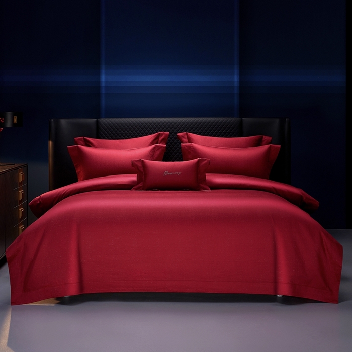 91家纺网 家纺一手货源 找家纺 （总）缔缦 2025新款Wedding高端婚庆60支长绒棉四件套-星辰大海