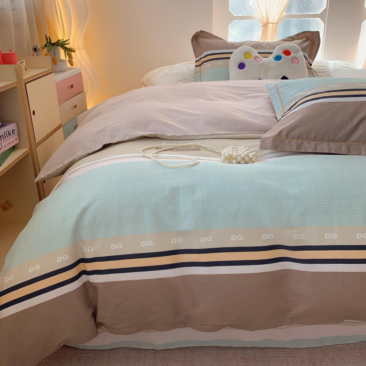 91家纺网 家纺一手货源 找家纺 莱豫家纺 2025春夏新款亲肤舒适小清新印花全棉纯棉四件套-第二批 米兰风情