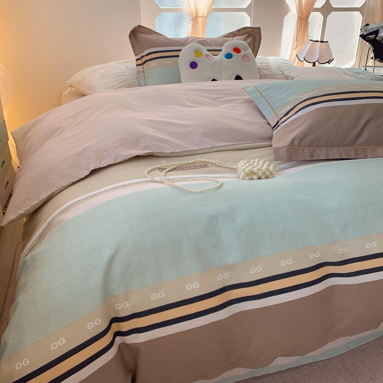 91家纺网 家纺一手货源 找家纺 莱豫家纺 2025春夏新款亲肤舒适小清新印花全棉纯棉四件套-第二批 米兰风情