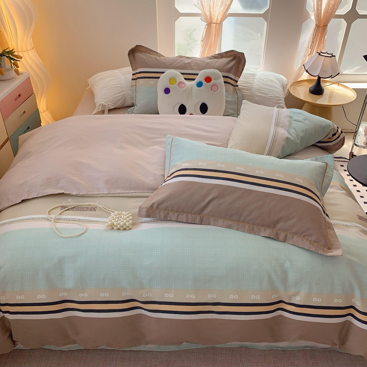 91家纺网 家纺一手货源 找家纺 莱豫家纺 2025春夏新款亲肤舒适小清新印花全棉纯棉四件套-第二批 米兰风情