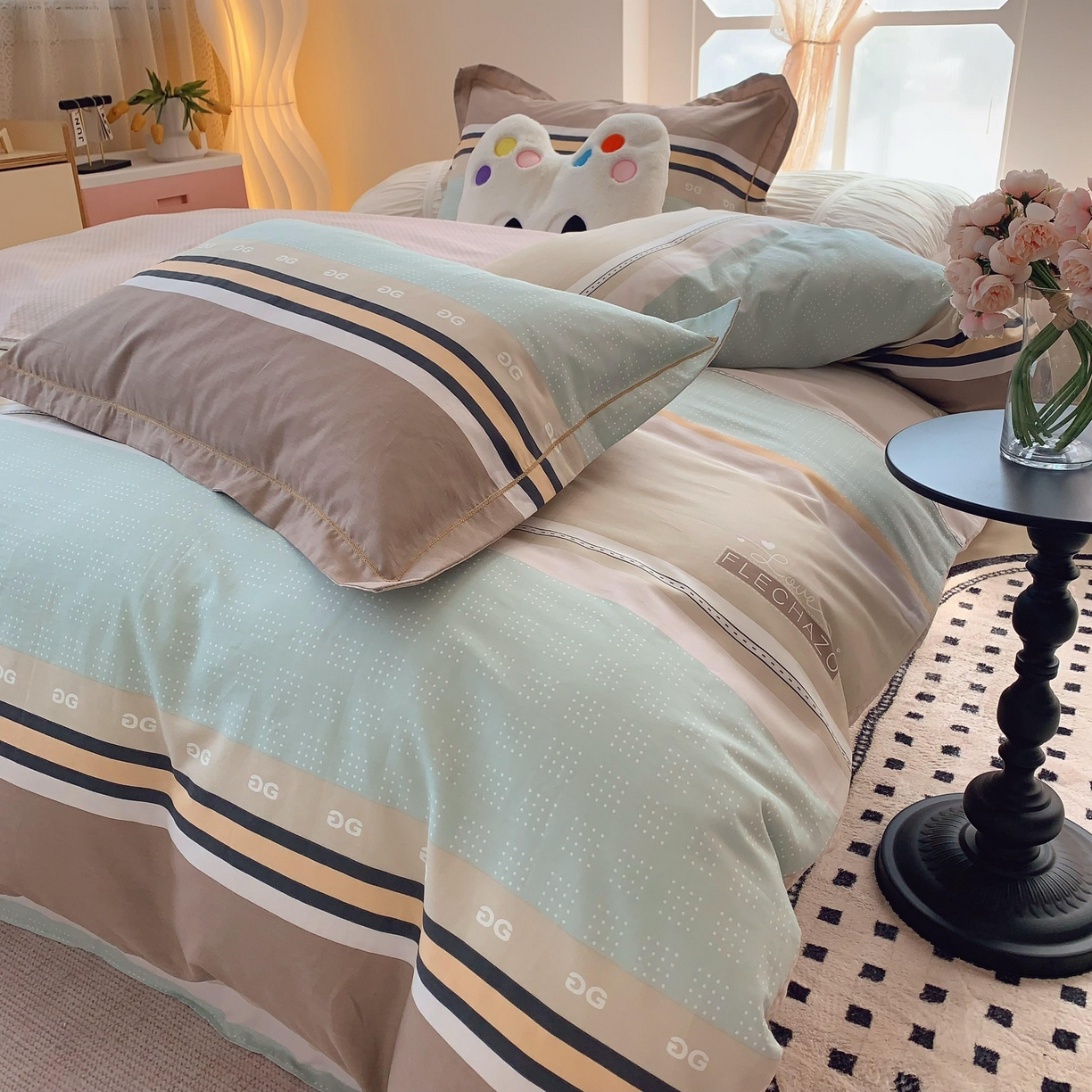 91家纺网 家纺一手货源 找家纺 莱豫家纺 2025春夏新款亲肤舒适小清新印花全棉纯棉四件套-第二批 米兰风情