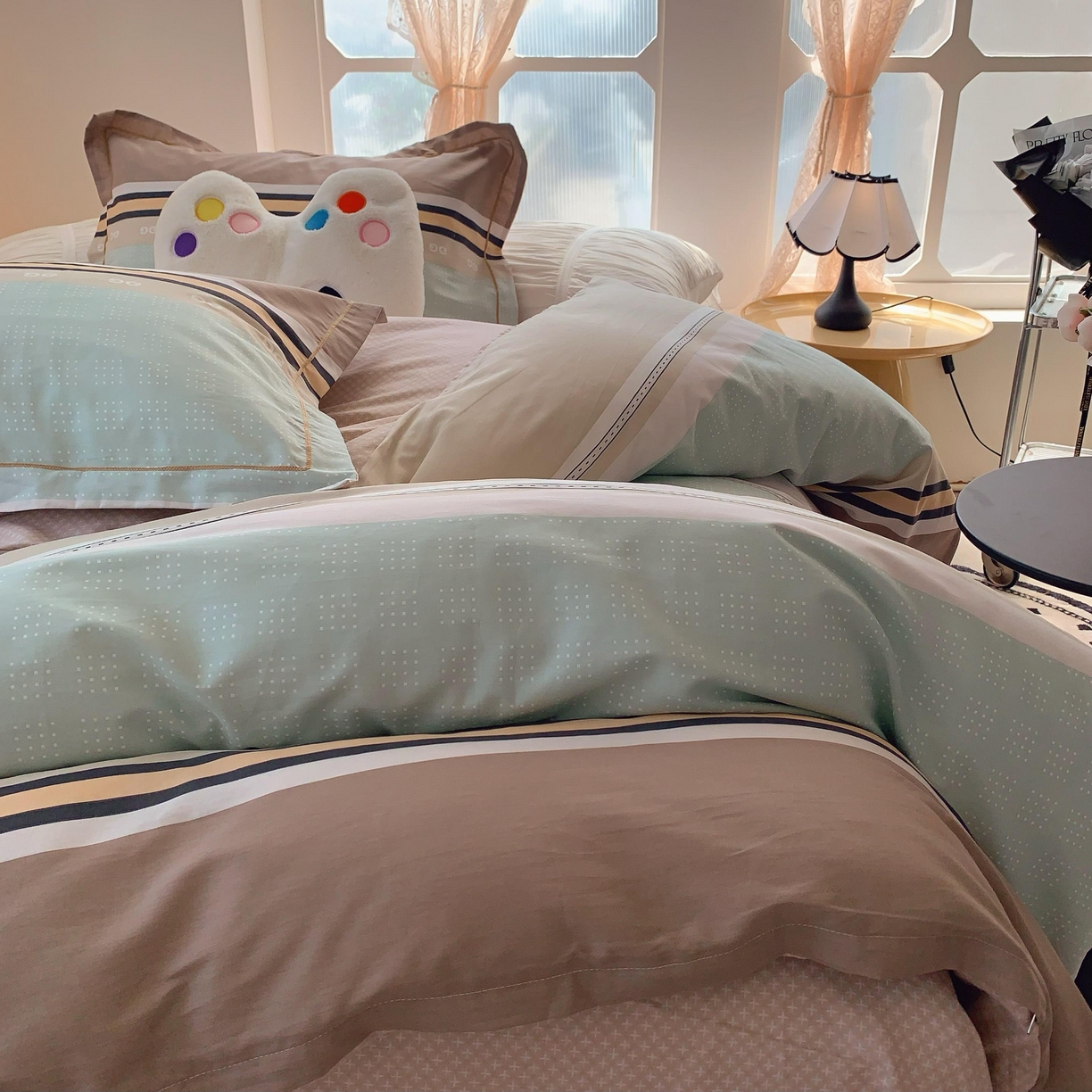 91家纺网 家纺一手货源 找家纺 莱豫家纺 2025春夏新款亲肤舒适小清新印花全棉纯棉四件套-第二批 米兰风情