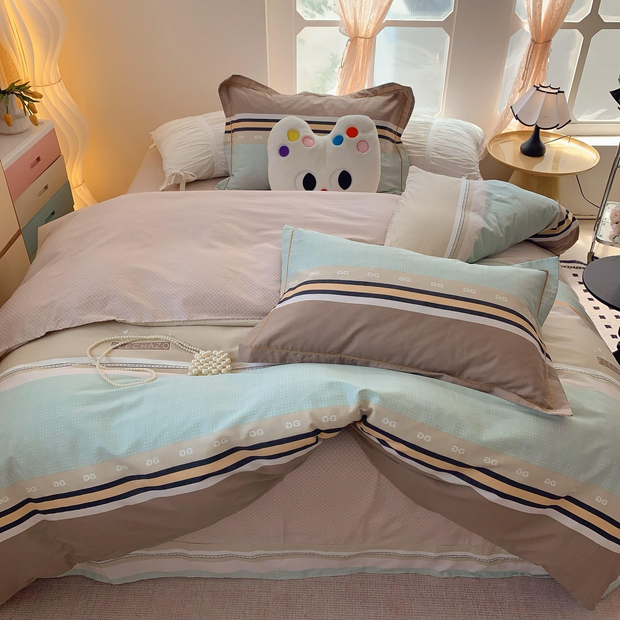 91家纺网 家纺一手货源 找家纺 莱豫家纺 2025春夏新款亲肤舒适小清新印花全棉纯棉四件套-第二批 米兰风情