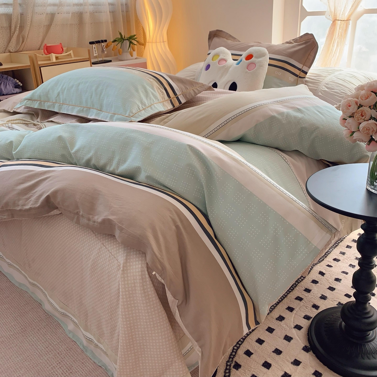 91家纺网 家纺一手货源 找家纺 莱豫家纺 2025春夏新款亲肤舒适小清新印花全棉纯棉四件套-第二批 米兰风情