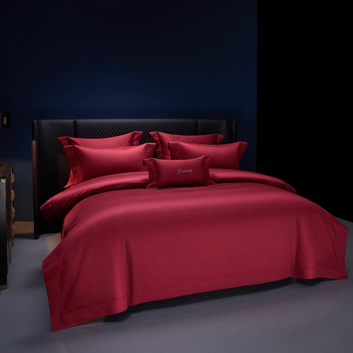 91家纺网 家纺一手货源 找家纺 （总）缔缦 2025新款Wedding高端婚庆60支长绒棉四件套-星辰大海