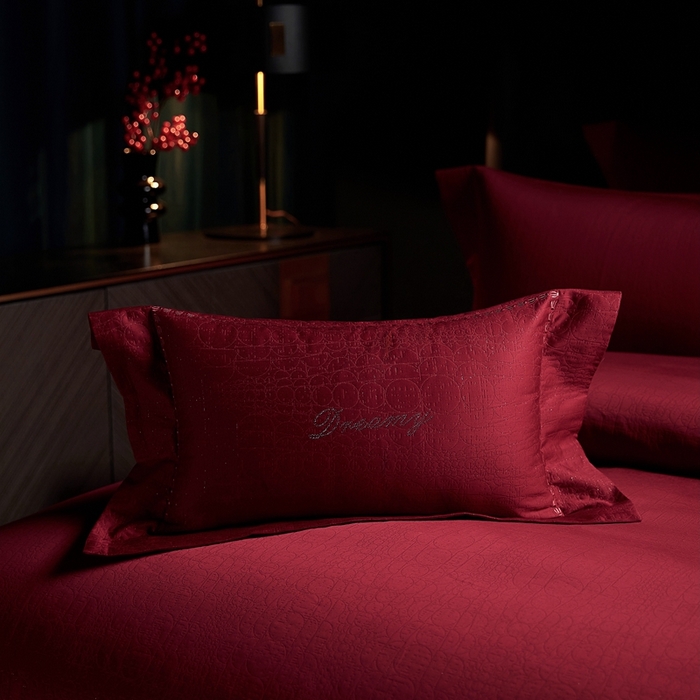 91家纺网 家纺一手货源 找家纺 （总）缔缦 2025新款Wedding高端婚庆60支长绒棉四件套-星辰大海