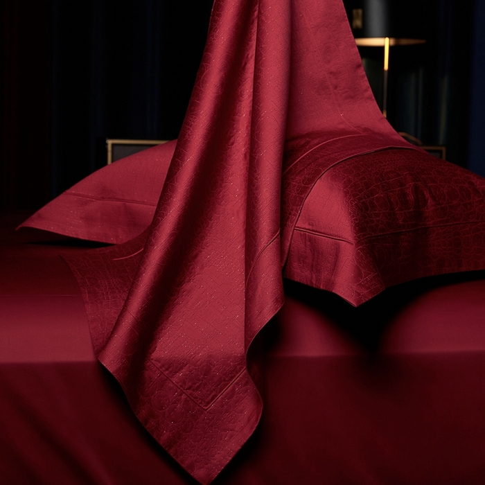 91家纺网 家纺一手货源 找家纺 （总）缔缦 2025新款Wedding高端婚庆60支长绒棉四件套-星辰大海