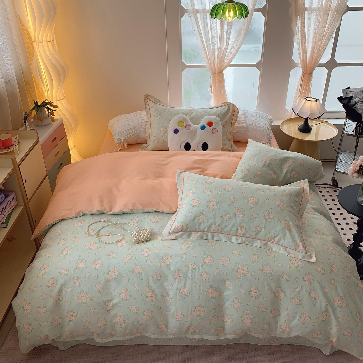 莱豫家纺 2025春夏新款亲肤舒适小清新印花全棉纯棉四件套-第二批 茉莉花语