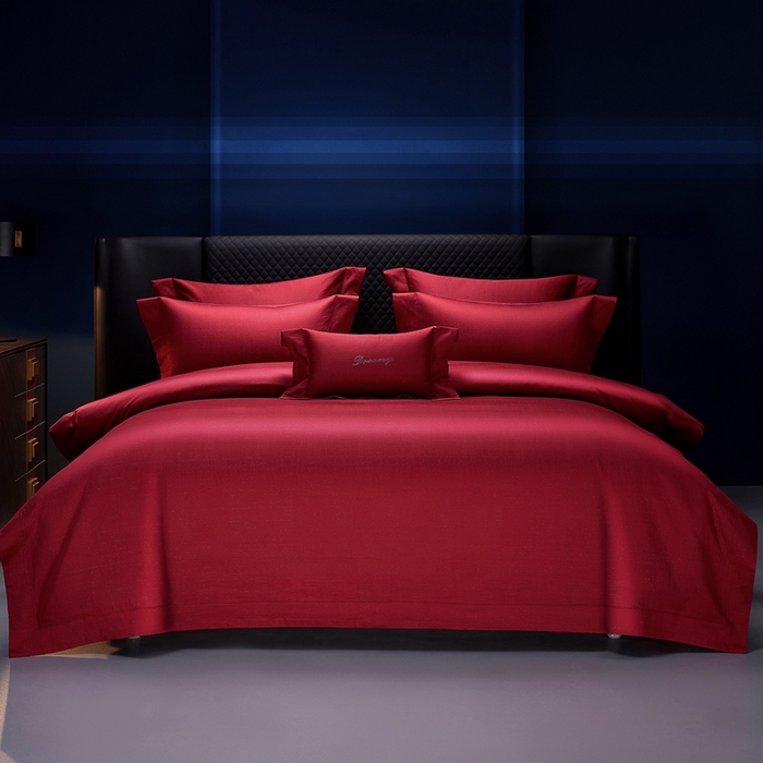 91家纺网 家纺一手货源 找家纺 （总）缔缦 2025新款Wedding高端婚庆60支长绒棉四件套-星辰大海