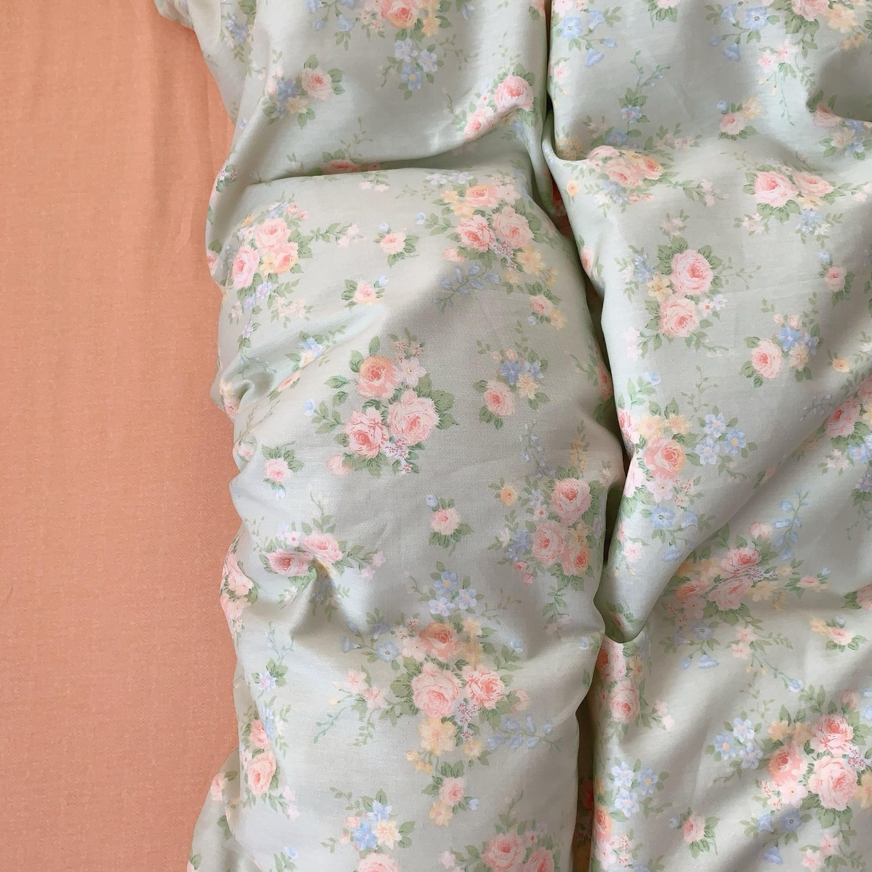 91家纺网 家纺一手货源 找家纺 莱豫家纺 2025春夏新款亲肤舒适小清新印花全棉纯棉四件套-第二批 茉莉花语