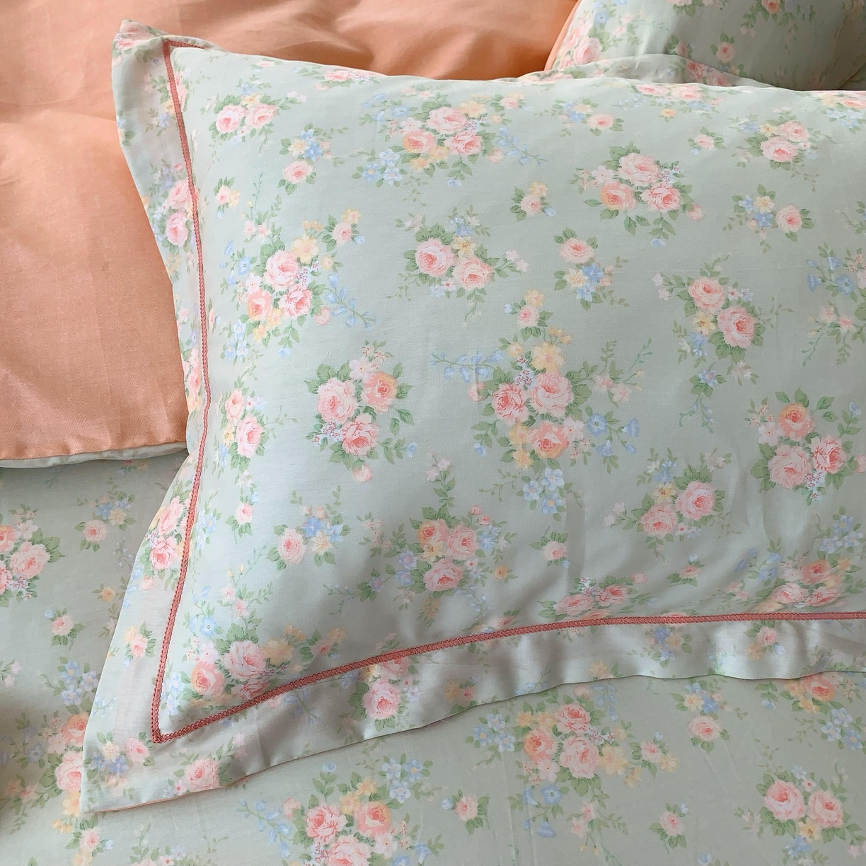 91家纺网 家纺一手货源 找家纺 莱豫家纺 2025春夏新款亲肤舒适小清新印花全棉纯棉四件套-第二批 茉莉花语