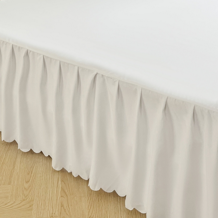 91家纺网 家纺一手货源 找家纺 恬澳家纺 2025新款外贸跨境电商亚马逊速卖通亲肤磨毛床裙欧美尺寸多多跨境平台TEMU希音虾皮 简系列-白