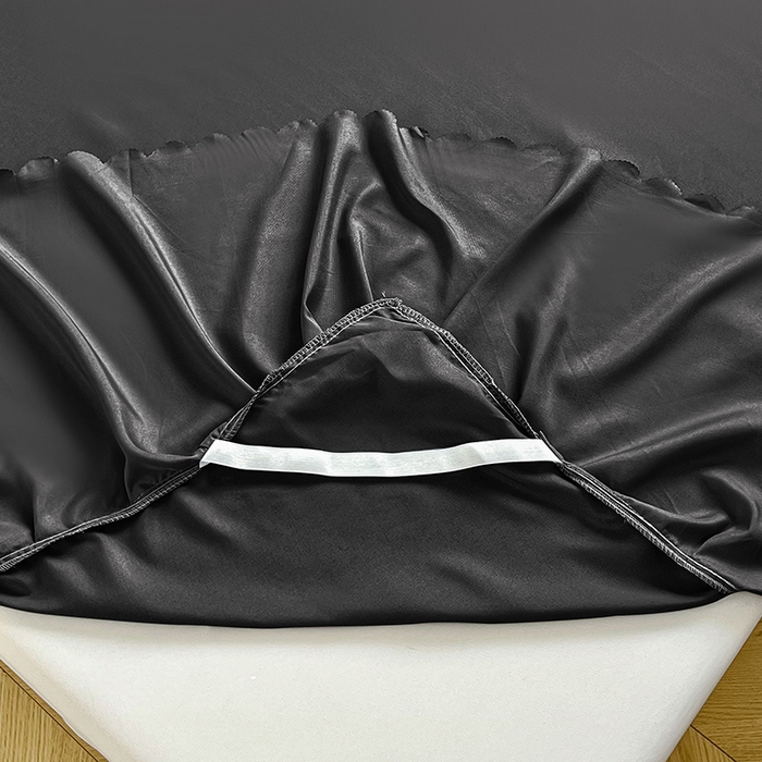 91家纺网 家纺一手货源 找家纺 恬澳家纺 2025新款外贸跨境电商亚马逊速卖通亲肤磨毛床裙欧美尺寸多多跨境平台TEMU希音虾皮 简系列-黑