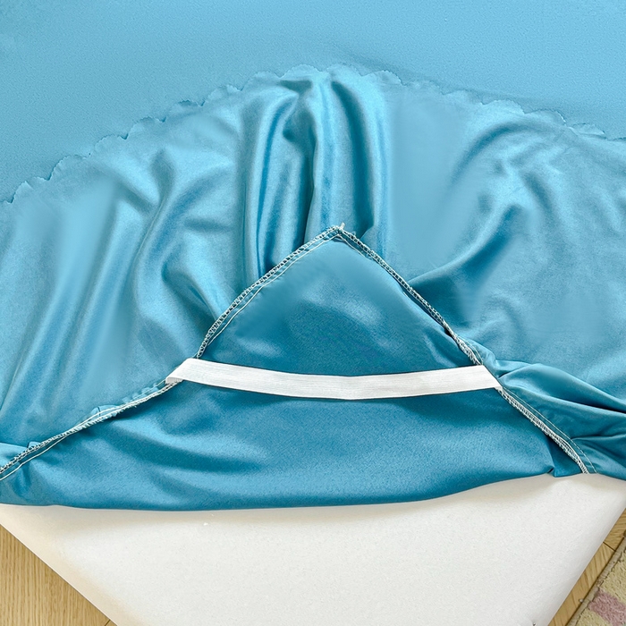 91家纺网 家纺一手货源 找家纺 恬澳家纺 2025新款外贸跨境电商亚马逊速卖通亲肤磨毛床裙欧美尺寸多多跨境平台TEMU希音虾皮 简系列-蓝