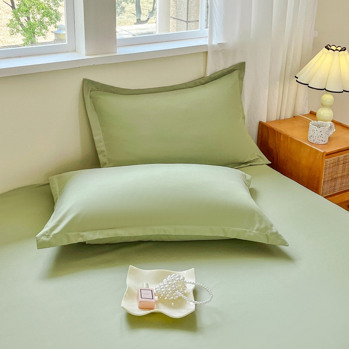 91家纺网 家纺一手货源 找家纺 恬澳家纺 2025新款外贸跨境电商亚马逊速卖通亲肤磨毛床裙欧美尺寸多多跨境平台TEMU希音虾皮 简系列-绿