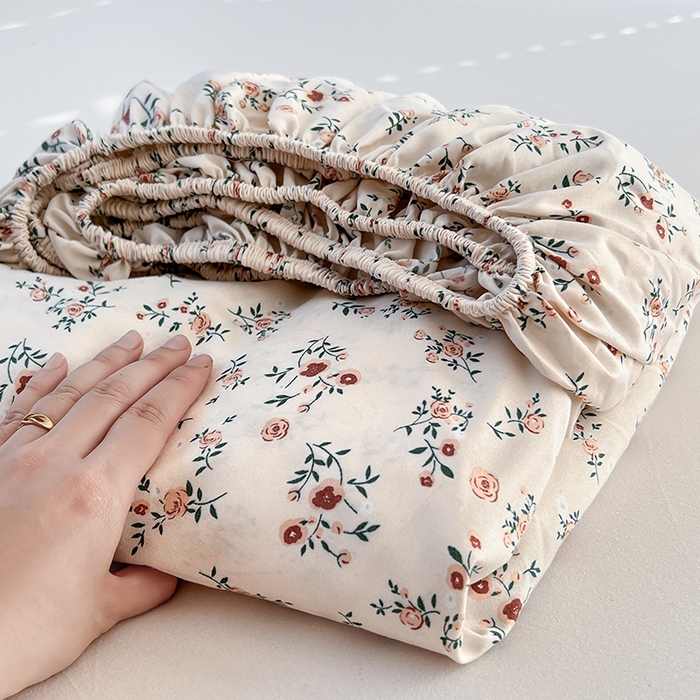 91家纺网 家纺一手货源 找家纺 （总）赫然家纺 2026新款亲肤舒适活性印染水洗棉床笠系列-单床笠