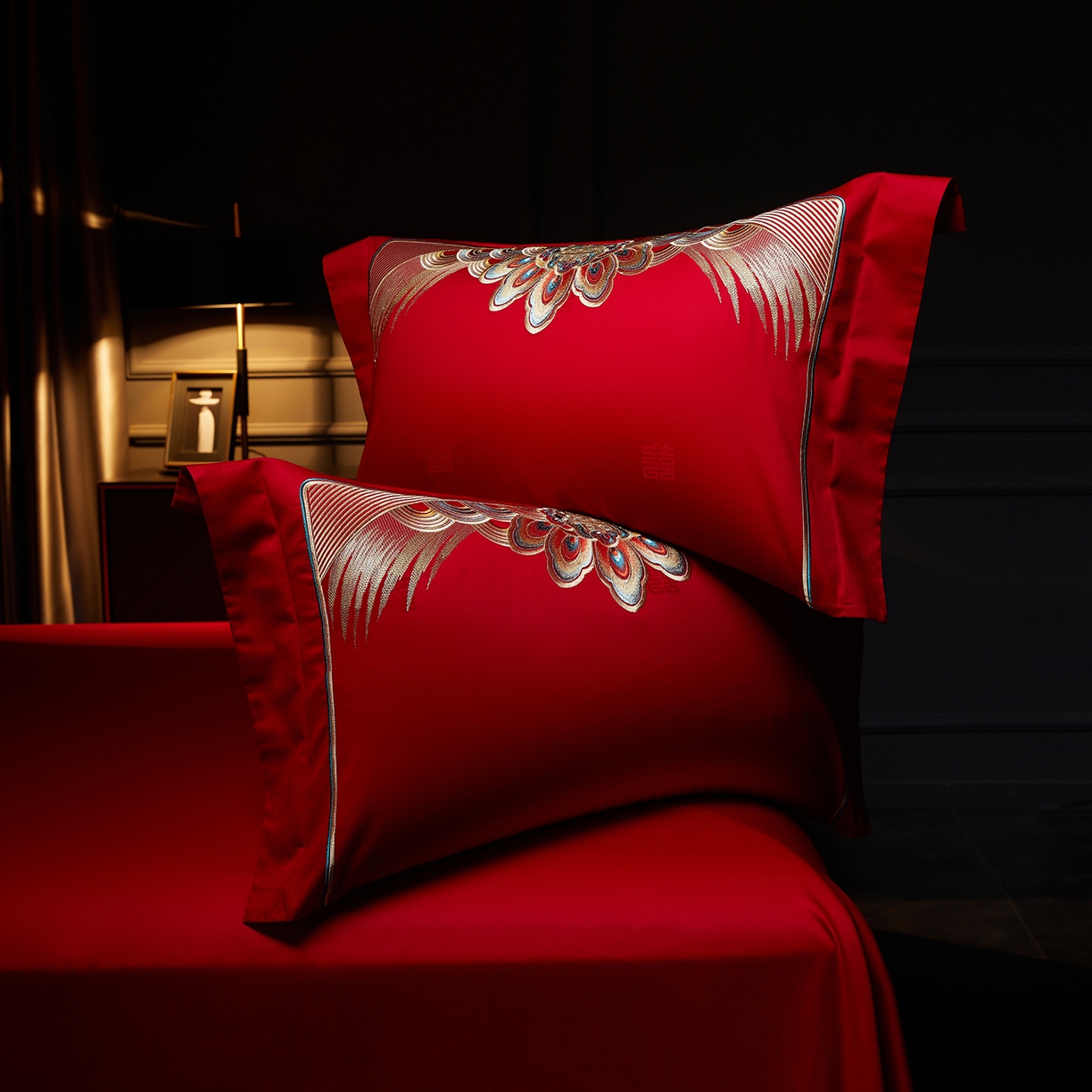 91家纺网 家纺一手货源 找家纺 （总）缔缦 2025新款Wedding高端婚庆60支长绒棉系列-百年好合