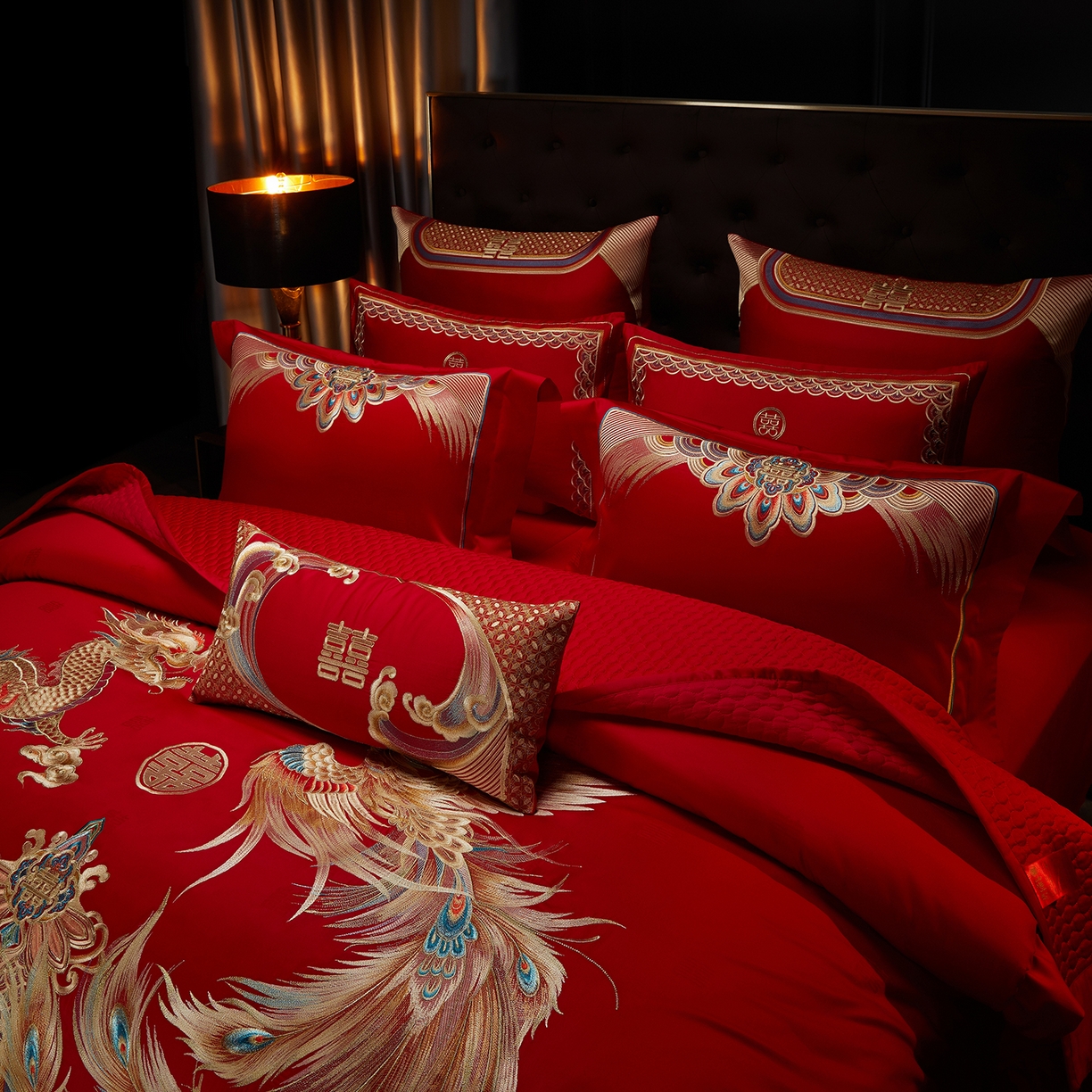 91家纺网 家纺一手货源 找家纺 （总）缔缦 2025新款Wedding高端婚庆60支长绒棉系列-百年好合