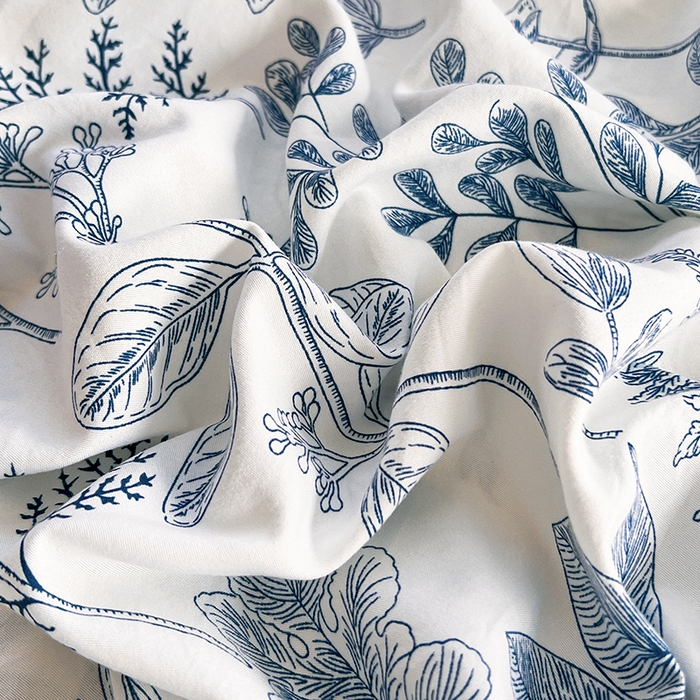 91家纺网 家纺一手货源 找家纺 赫然家纺 2026新款亲肤舒适活性印染水洗棉床笠系列-单床笠 兰花情