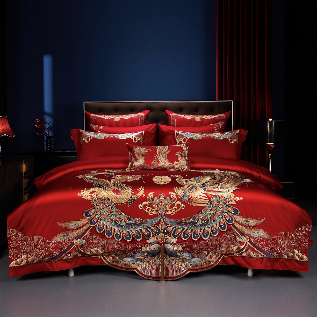 91家纺网 家纺一手货源 找家纺 （总）缔缦 2025新款Wedding高端婚庆长绒棉系列-东方喜韵