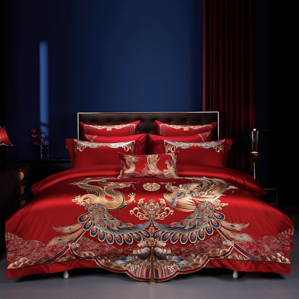 91家纺网 家纺一手货源 找家纺 （总）缔缦 2025新款Wedding高端婚庆长绒棉系列-东方喜韵